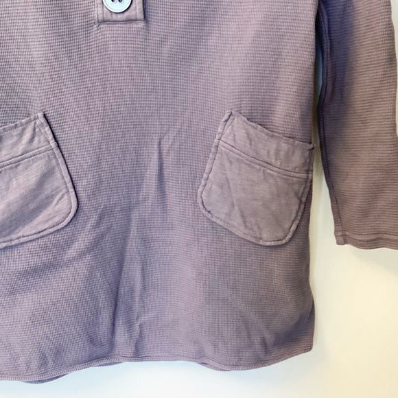 Soft Surroundings Take Two Waffle Knit Tunic - Gray - XS - Picture 4 of 7